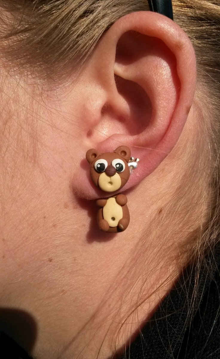 medvídek skrz ouško 1ks