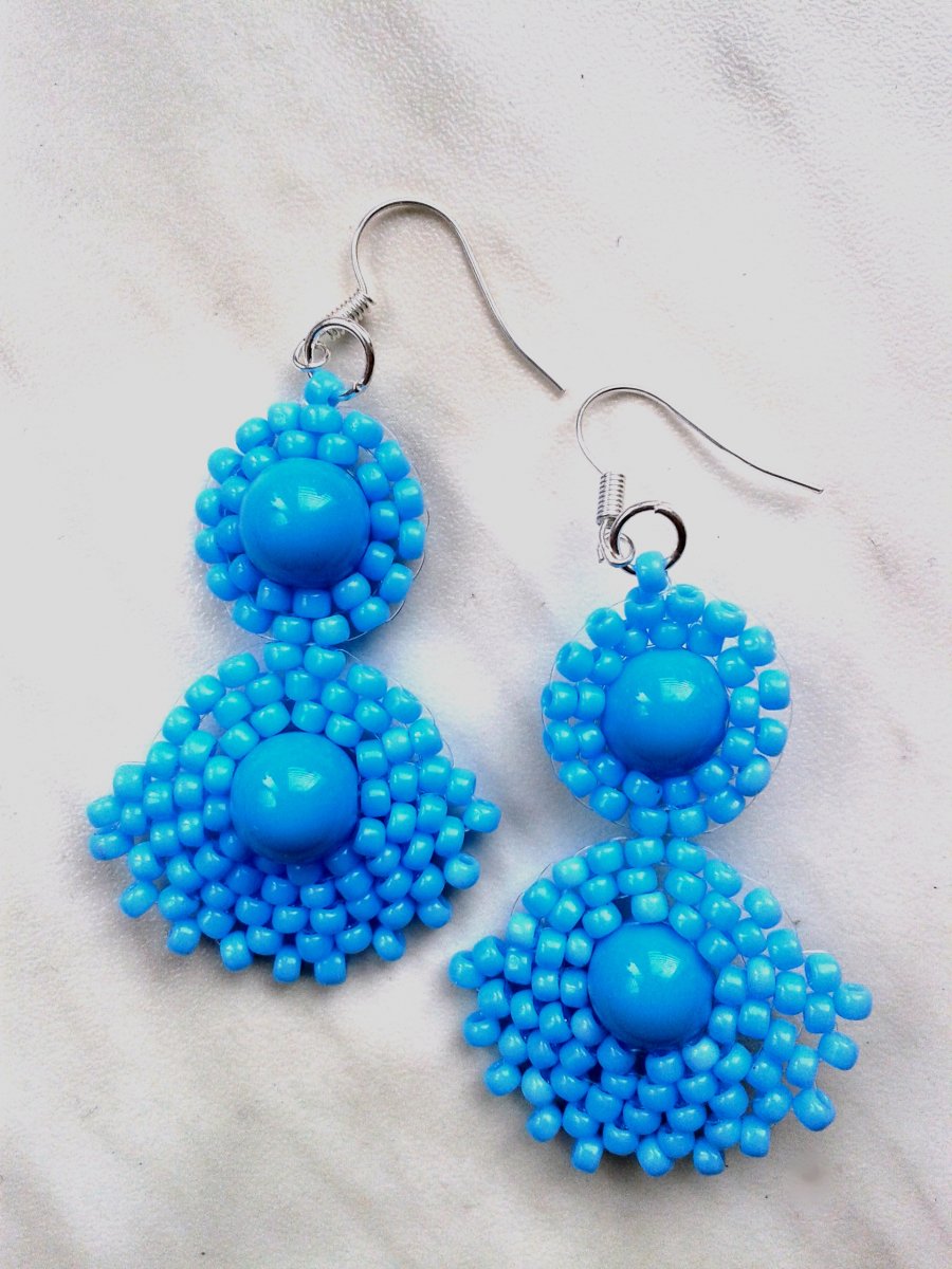 Modrá dvojitá kolečka