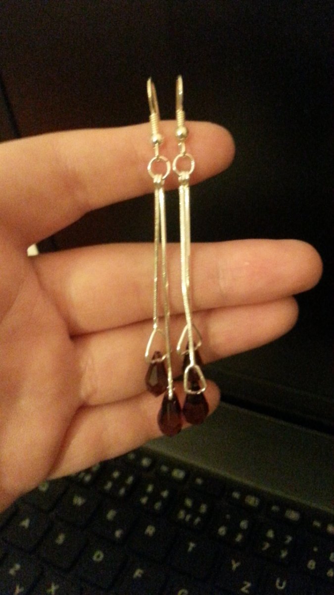 visací náušnice s krystalem swarovski