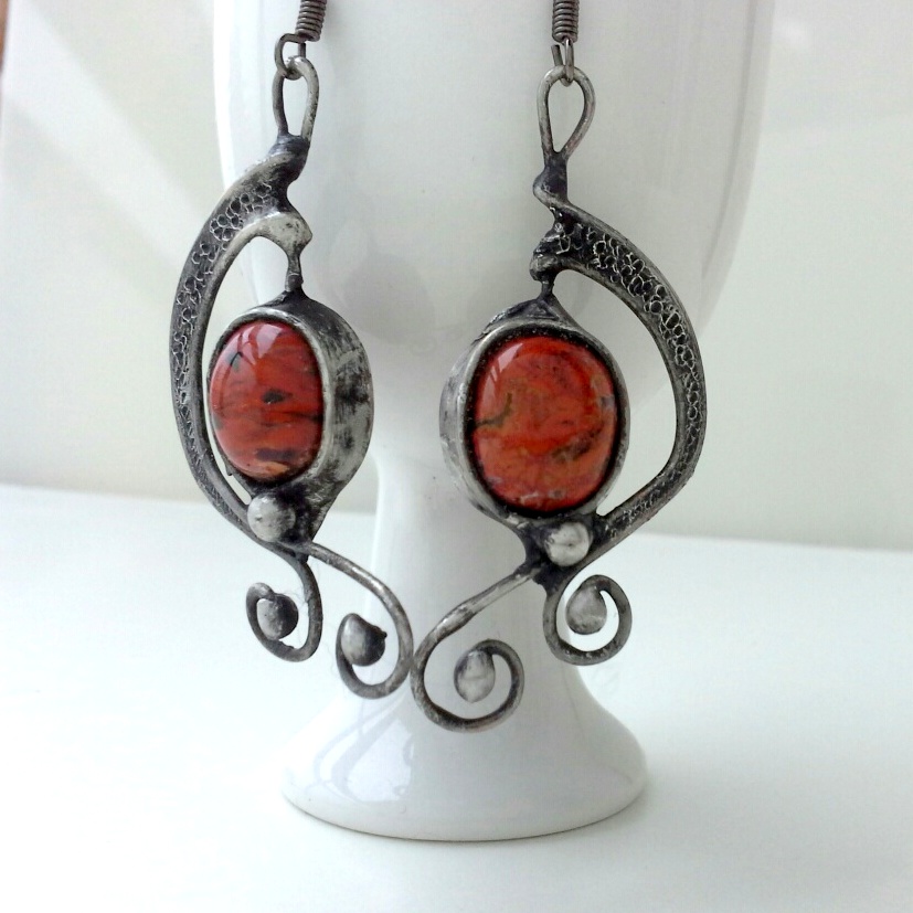 Jaspisové náušnice