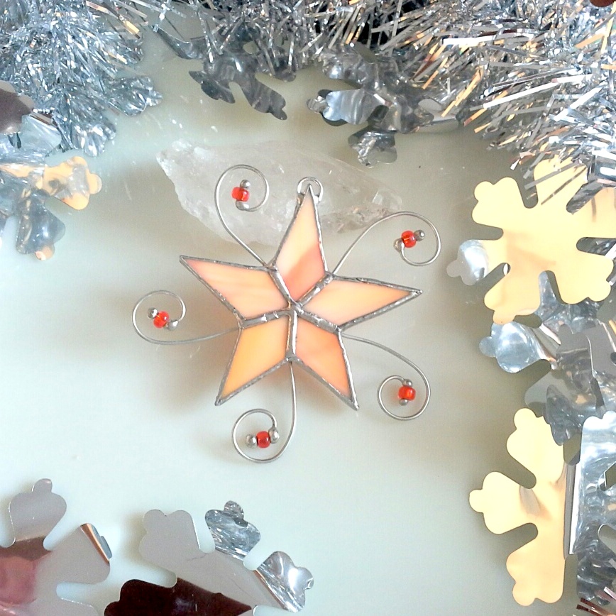 Hvězdička oranžová - 7 cm