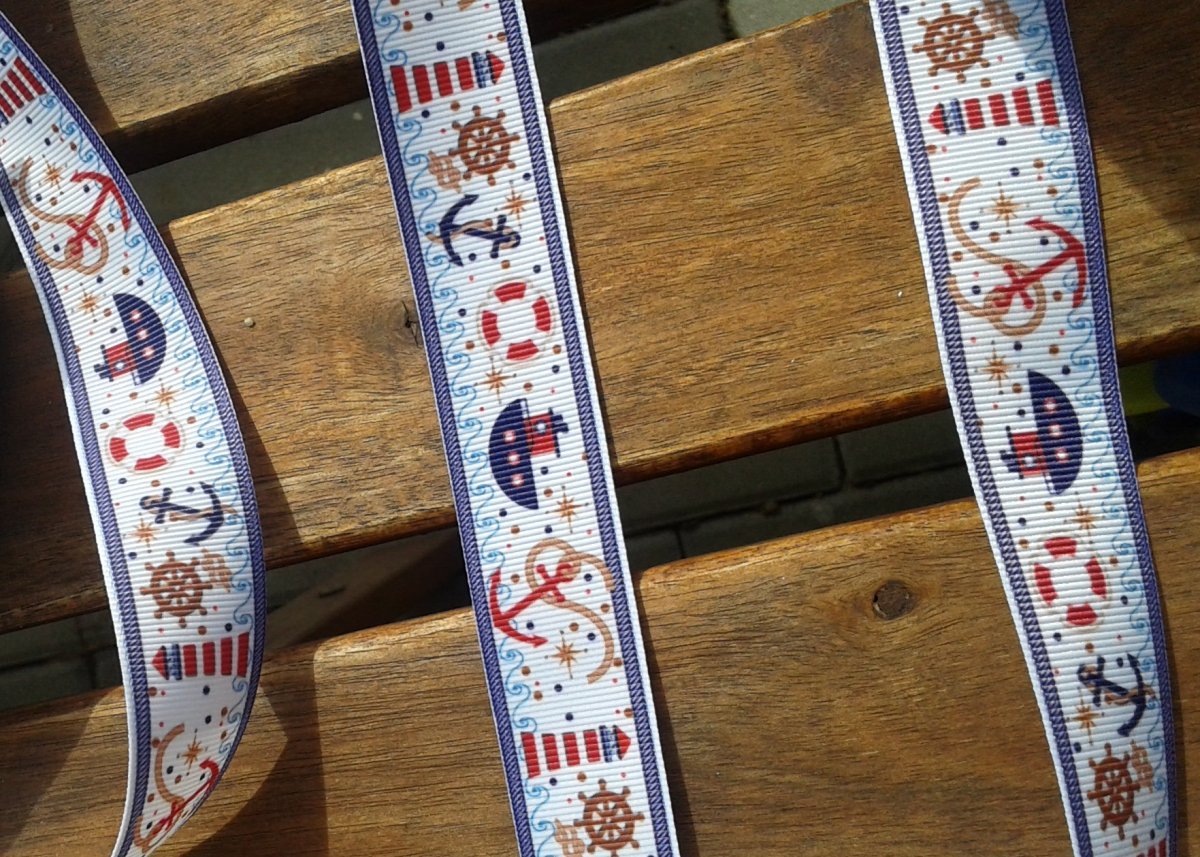 Rypsová stuha NÁMOŘNICKÁ...poslední 1 metr!!!