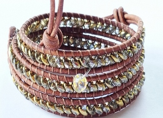 Kožený náramek Venus