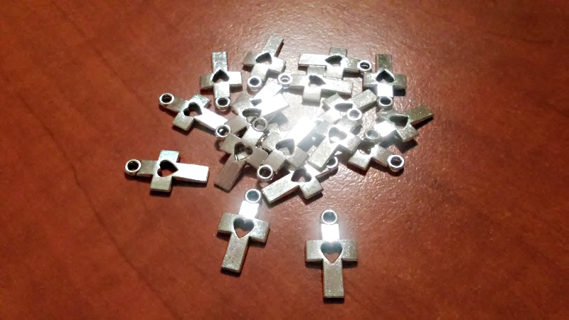 Přívěsek srdce křížek