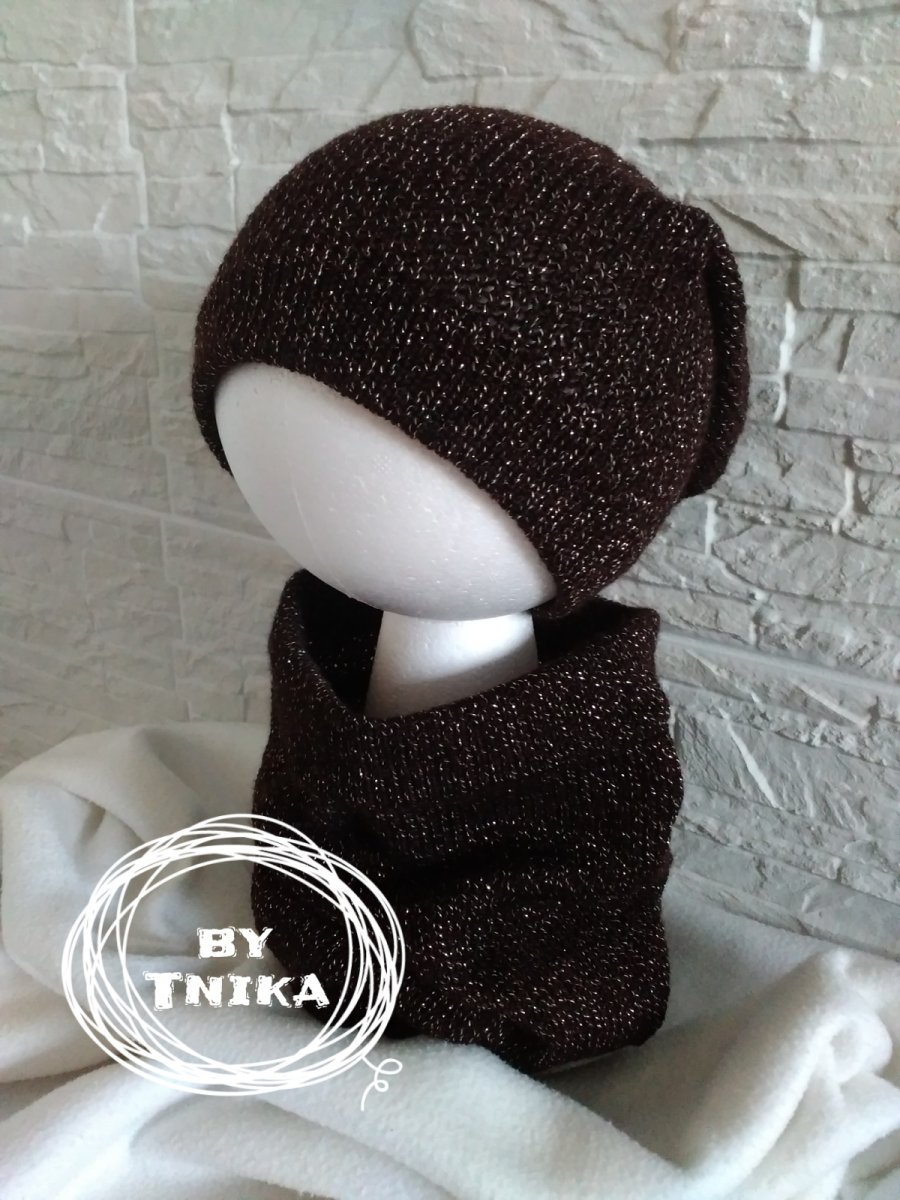 Komplet čepice a nákrčník ADELLE