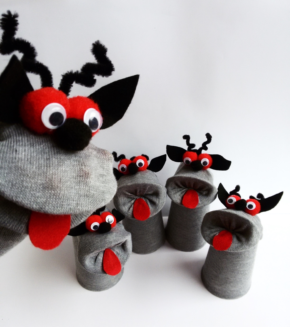 Maňásek ponožkáček ČERT . č.924