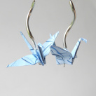 Na obláčku - origami náušnice