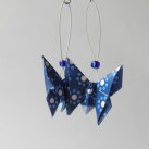 Modrásci - origami náušnice