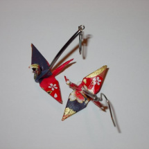 Japonské vábení - origami náušnice