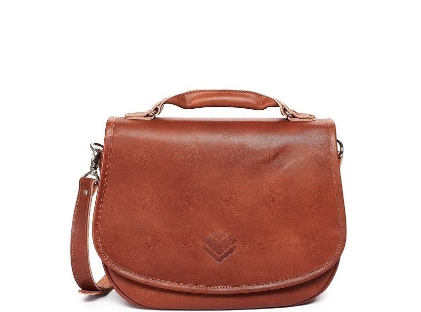 Kožená kabelka - přírodní - SLEVA 25%