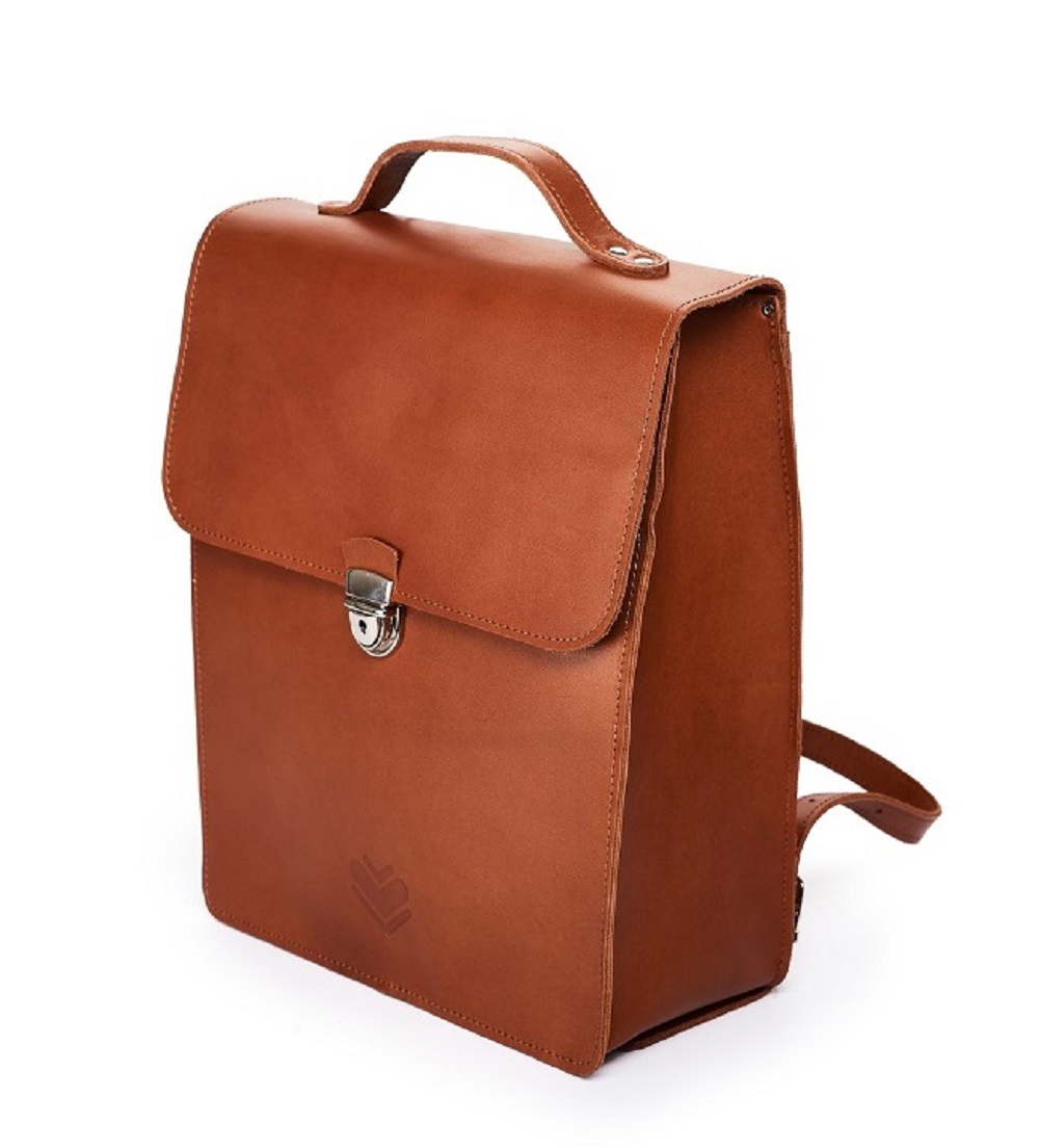 Kožený batoh - přírodní