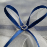 Bryndák pro novomanžele/stuhy sytě modré