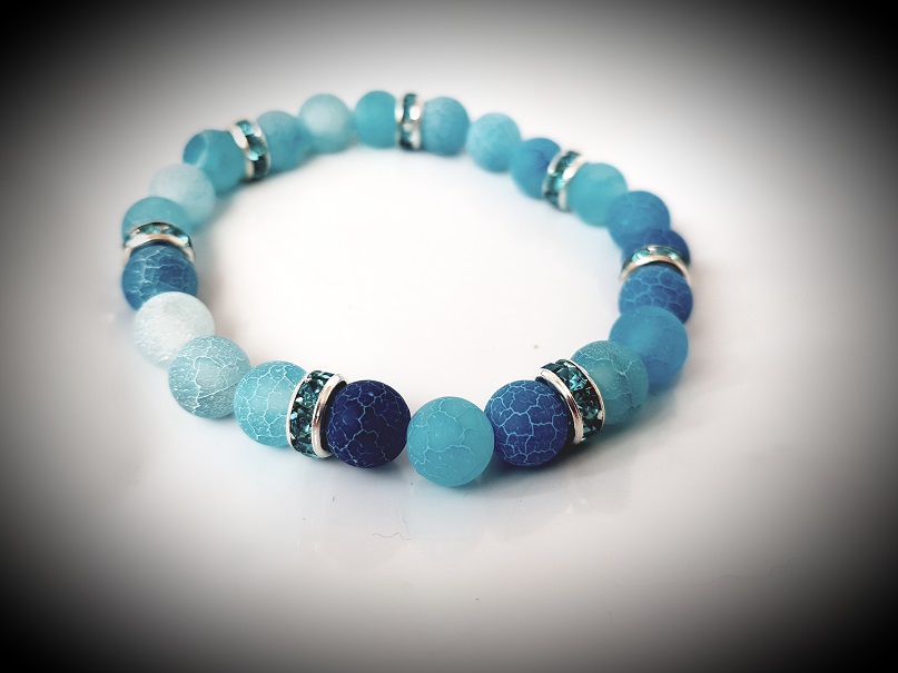 NÁRAMEK-praskaný achát