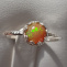 Stříbrný prsten s etiopským opálem vel. 55 Ag 925/1000