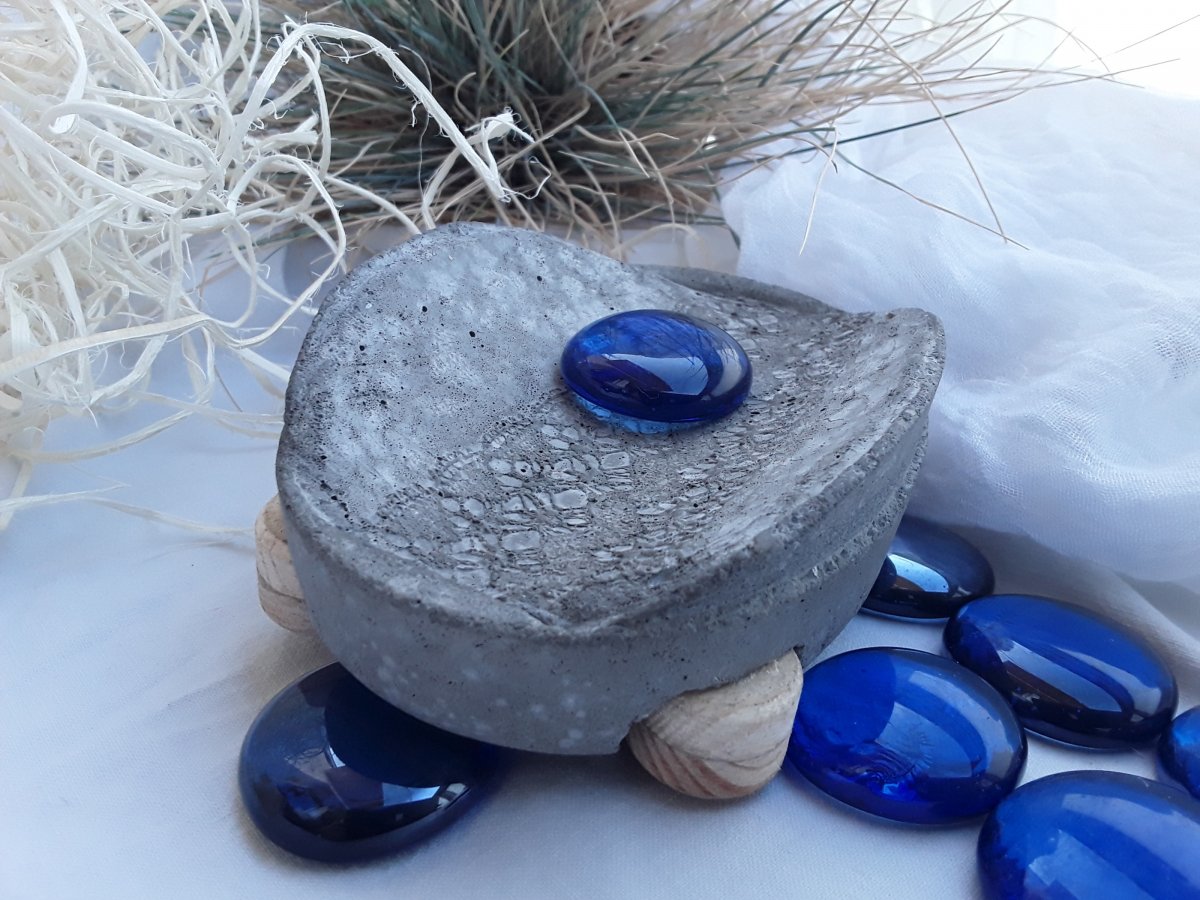 Beton-mýdlenka podložka "Otisk krajky"