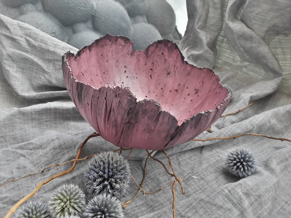 Beton-miska-skořepina  "Strorůž.+antracit"