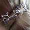 Ozdoba do vlasů z modrých perliček