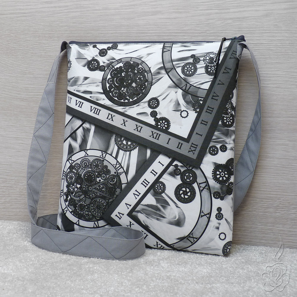 Originální šedá taška - Běh času
