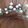 Ozdoba do vlasů z perliček krátký