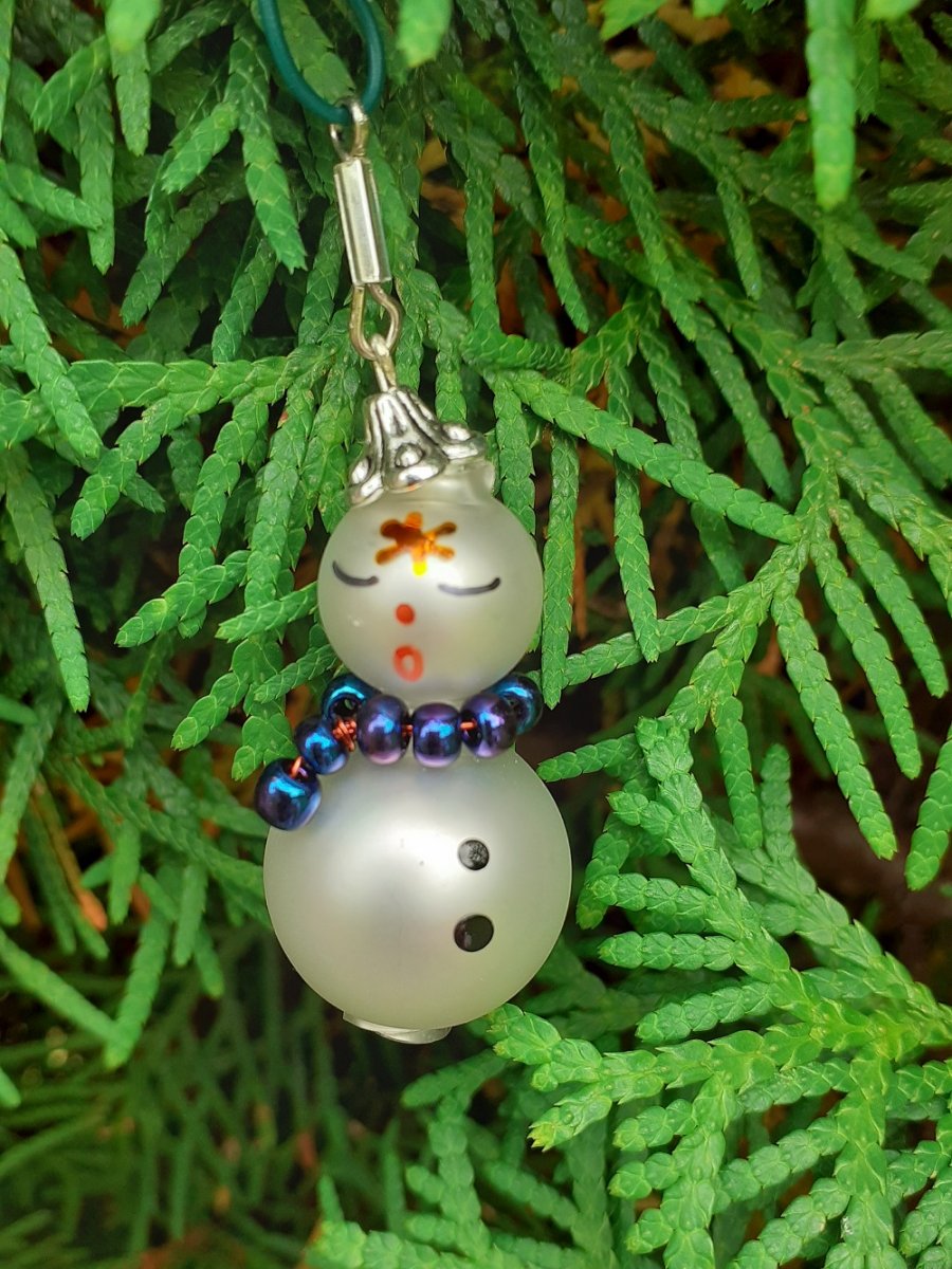 sněhulák modrá šála