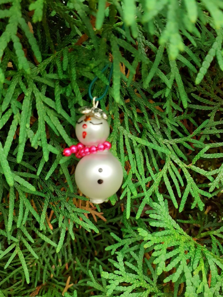 sněhulák růžová šála