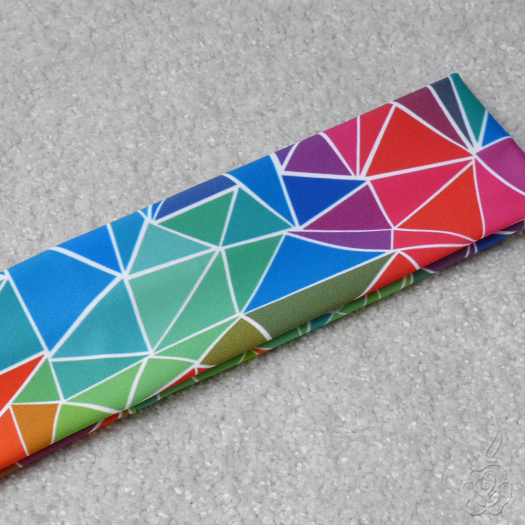 Elastická čelenka - barevné trojúhelníky