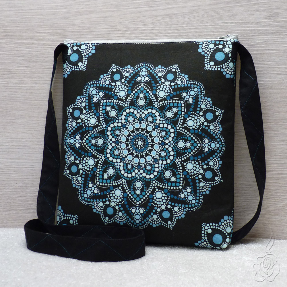 Originální taška s petrolejovou mandalou - Dot Art