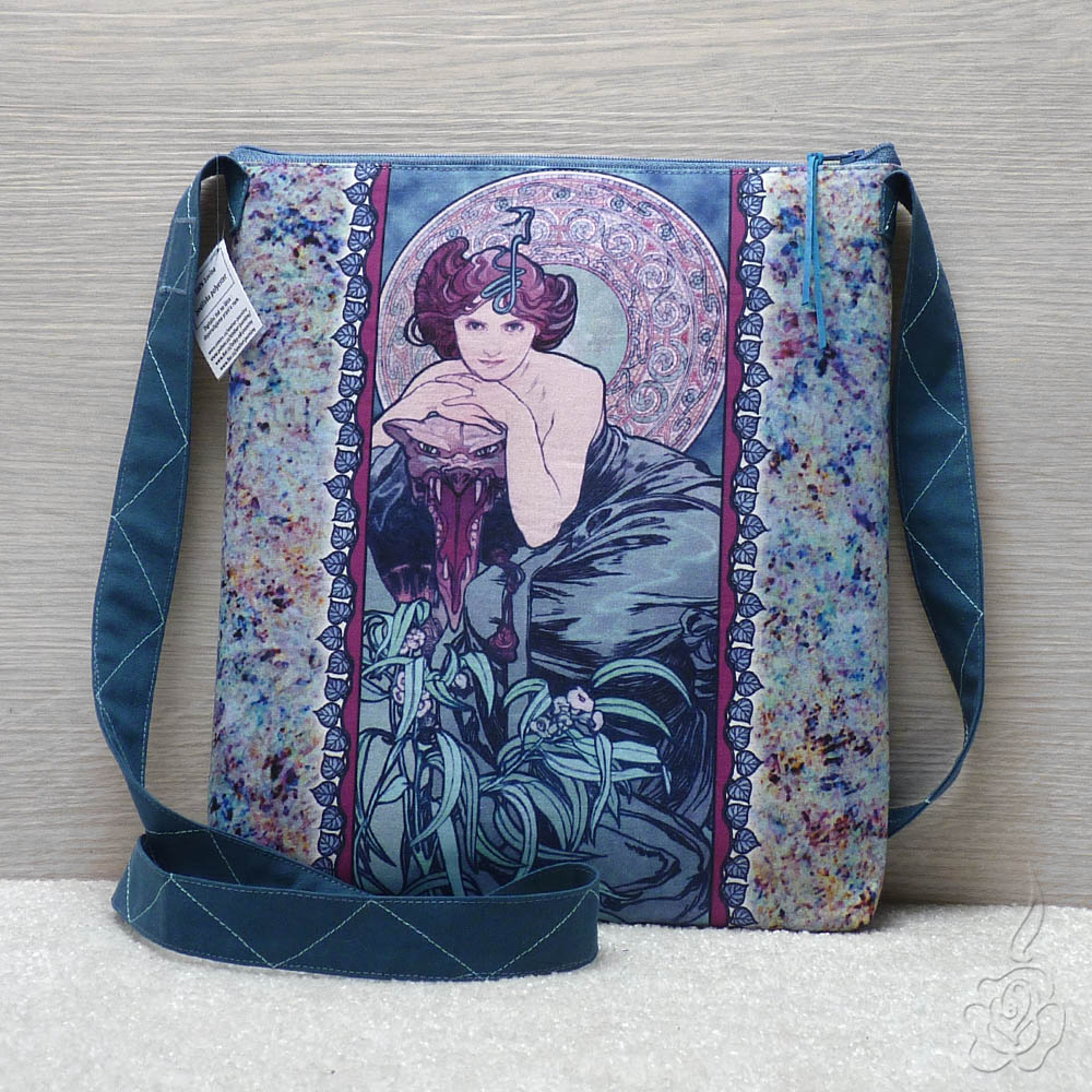 Barevná taška Alfons Mucha - Smaragd