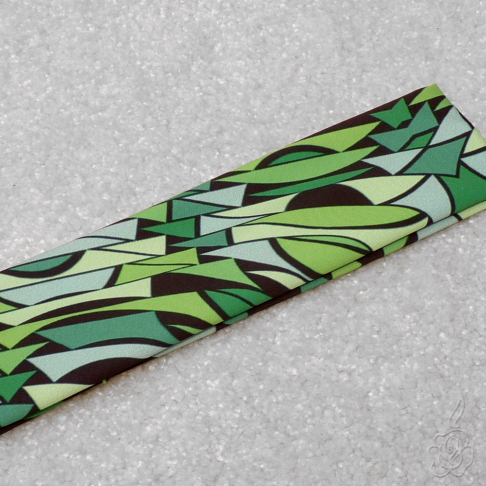 Elastická čelenka v odstínech zelené