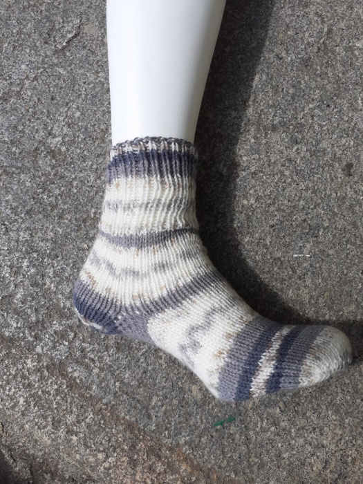 ponožky  šedo bílé