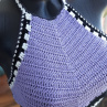 Háčkováný crop-top XS-S.