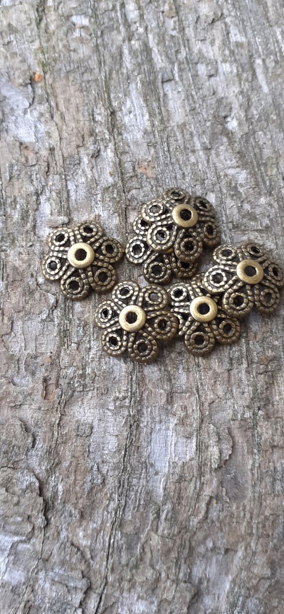 kaplík  12 mm, starobronz