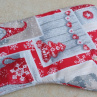 Vánoční chňapka vánoční patchwork  - s poutkem a magnetem - cena za 1 ks