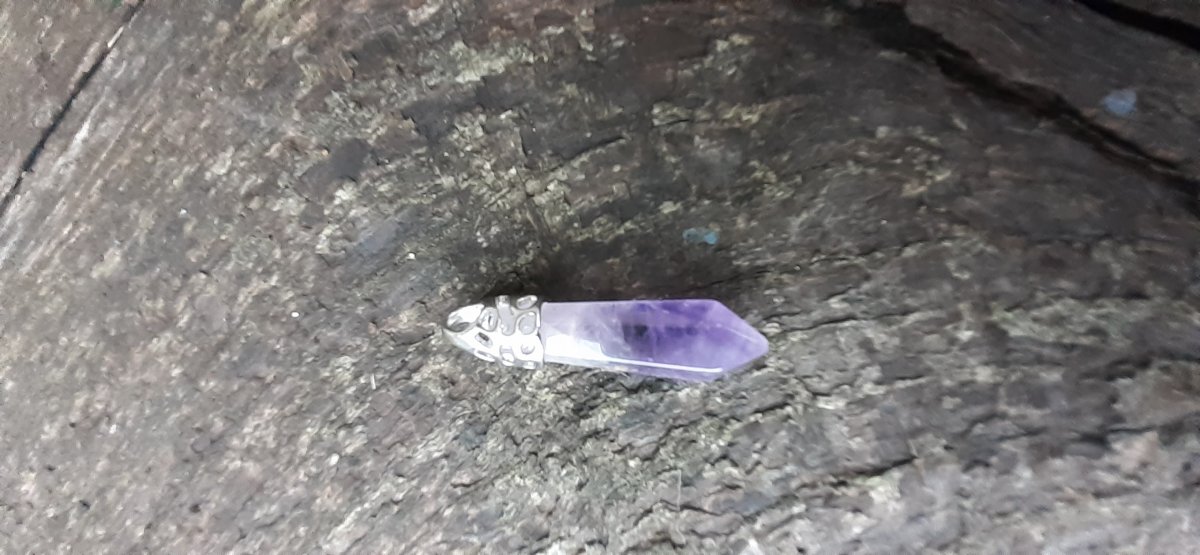 přívěsek fluorit 33-40x8-10 mm