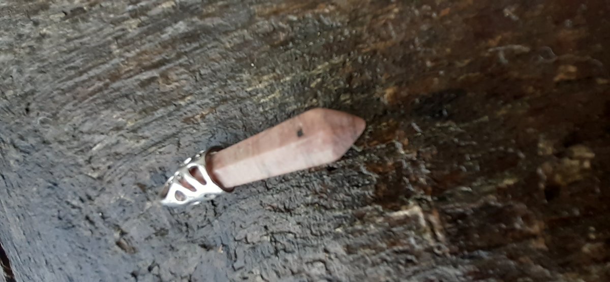 přívěsek rodonit 33-40x8-10 mm