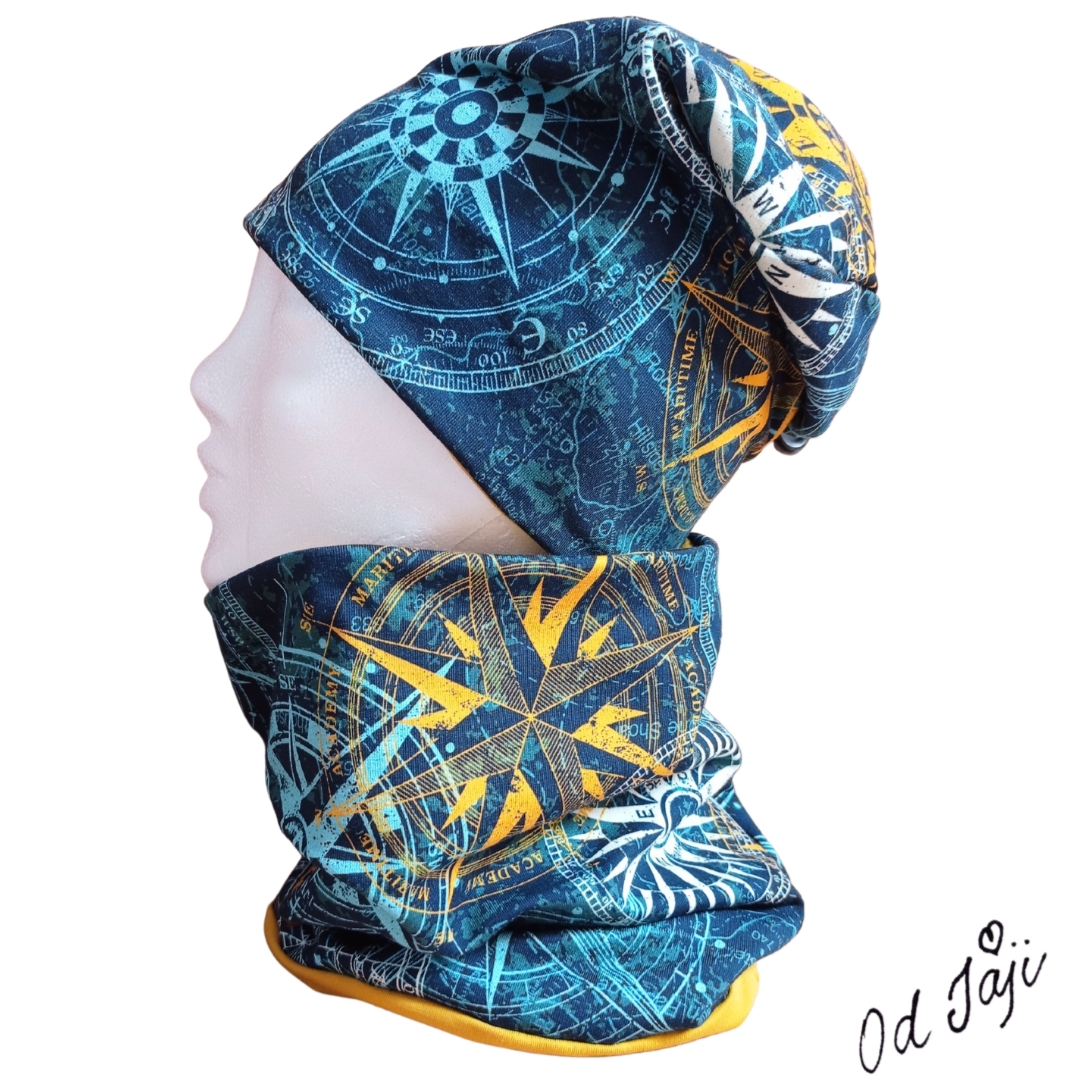 Čepice a nákrčník Kompasy vel. 3