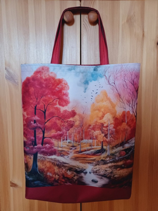 Nákupní taška z kočárkoviny podzim