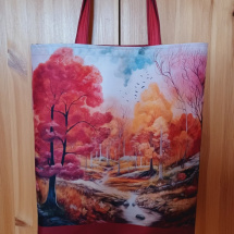 Nákupní taška z kočárkoviny podzim