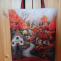 Nákupní taška z kočárkoviny podzimní chaloupky