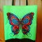 Nákupní taška z kočárkoviny s motýlem