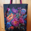 Nákupní taška z kočárkoviny květiny