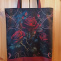 Nákupní taška z kočárkoviny gothic růže