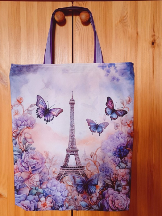 Nákupní taška z kočárkoviny Eiffelovka