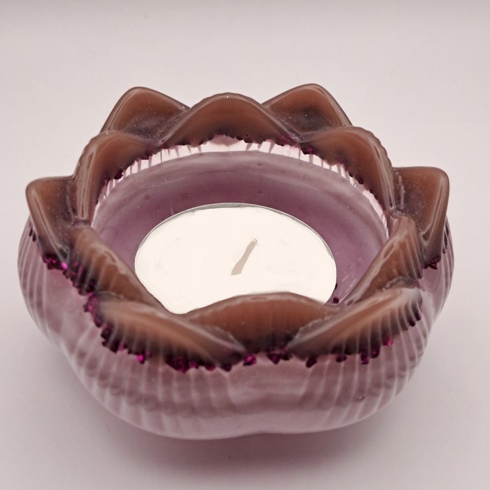 Svícen Lotos Levandulová a hnědá 