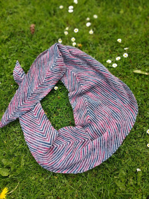 pletený šátek vlnky