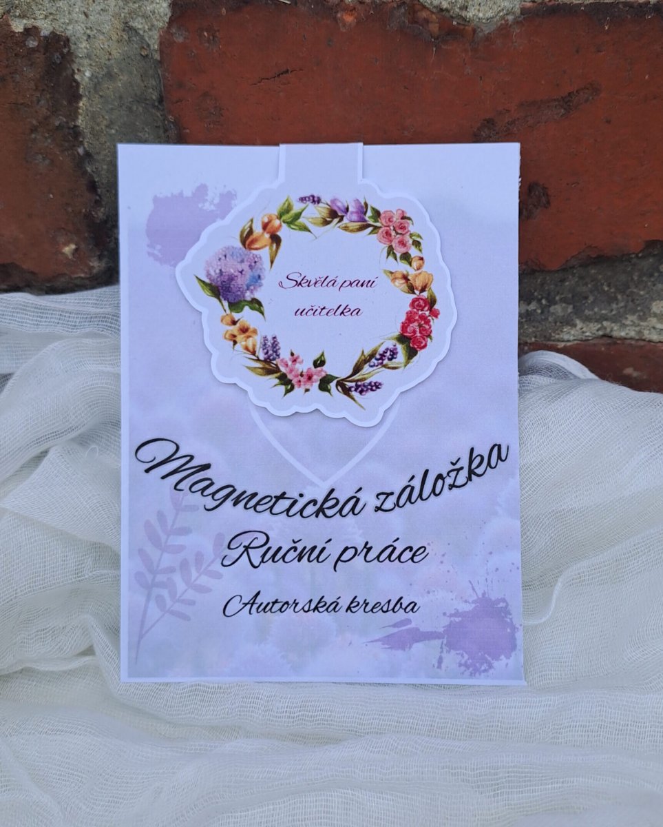 Magnetická záložka pro paní učitelku