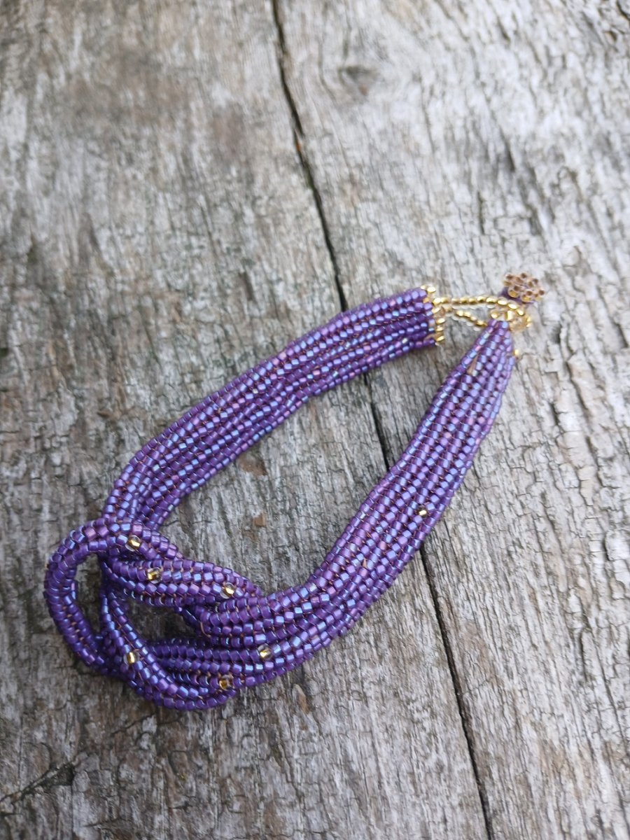 náramek šitá dutinka - uzlík 20 cm