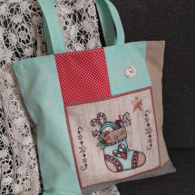 Mikulášská, vánoční dárková taštička