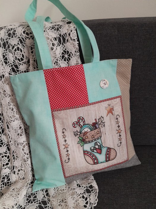 Mikulášská, vánoční dárková taštička