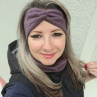 Čelenka tmavě fialový melír, hladká nebo překřížená 